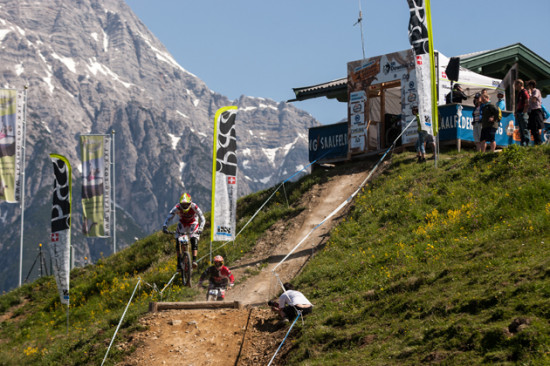 iXS Downhill Cup in Leogang auf der neuen Strecke für die Weltmeisterschaft