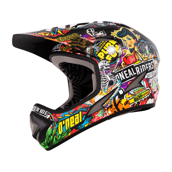 ONeal Backflip Fidlock DH Kids Helmet Evo CRANK black multi Seite