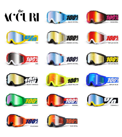 100% Goggle Accuri anti fog mirror lens