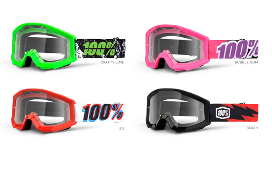 100% Goggle Strata Youth anti fog clear lens